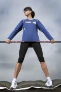 图文-女子跳高世界冠军写真 跳出最高度