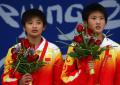 图文-跳水女子双人10米台决赛 王鑫陈若琳发挥出色