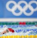 图文-女子4x200米自由泳摘银 庞佳颖在比赛中