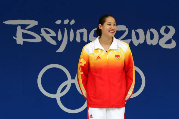 图文-女子200米蝶泳刘子歌夺冠 刘子歌的灿烂笑容