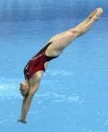 图文-奥运会女子三米板预赛 加拿大选手哈特利入水