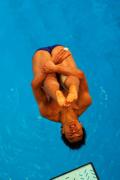 图文-奥运跳水男子3米跳板预赛 动作十分标准