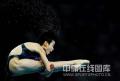 图文-奥运女子10米跳台决赛赛况 舒展的空中姿势