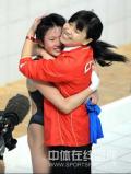 图文-女子十米跳台决赛陈若琳夺金 无比自豪的一刻