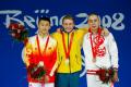 图文-奥运会男子10米跳台决赛 前三名赛后合影