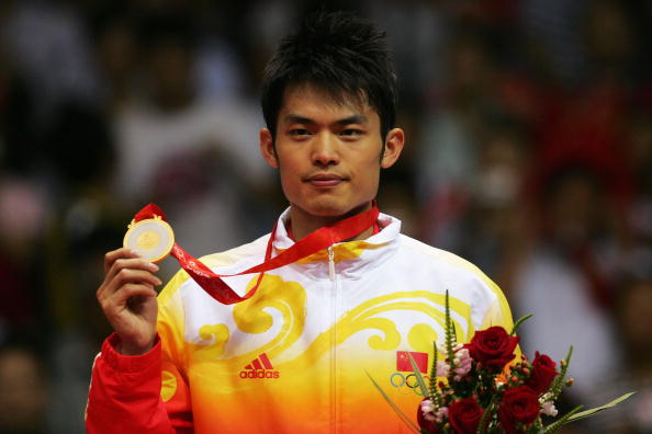 图文-奥运会羽毛球男单决赛 林丹拿到奥运金牌