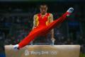 图文-体操男团中国夺得冠军 肖钦动作又高又飘