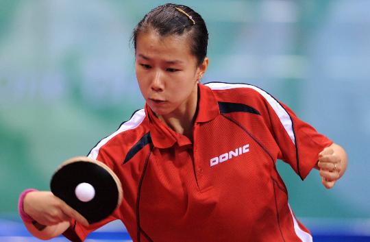 图文-乒乓球女单第三轮赛况 李嫱冰成功晋级
