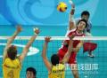 图文-男排1/4决赛中国0-3巴西 不畏强敌强杀