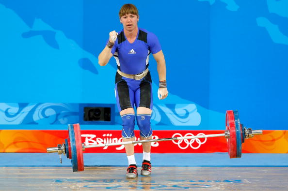 图文-[奥运]女子举重75公斤级 哈萨克斯坦选手