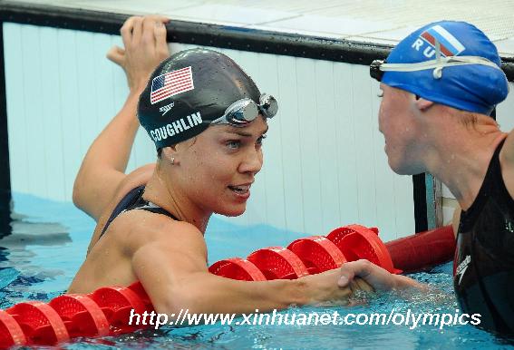 Coughlin wins women's 100m backstroke gold