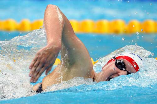 Photos: British Adlington breaks Women's 800m Freestyle WR