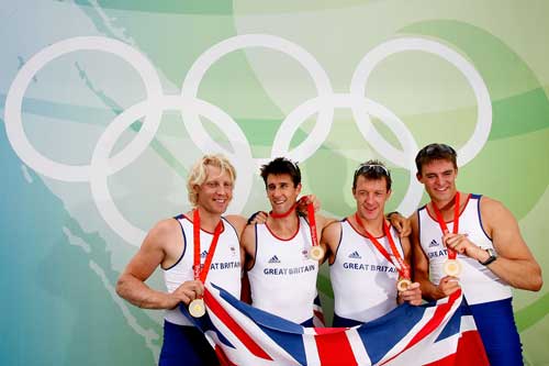 Photos: Britain wins Rowing Men's Four gold
