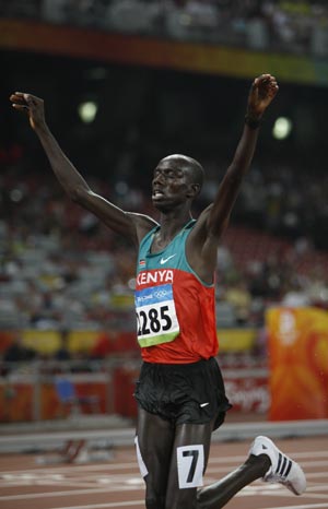 Photo: Kenya wins men's 3000m steeplechase gold