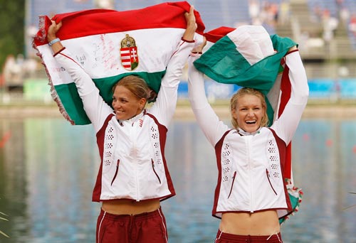 Photo: Hungary wins Women's Kayak Double (K2) 500m gold