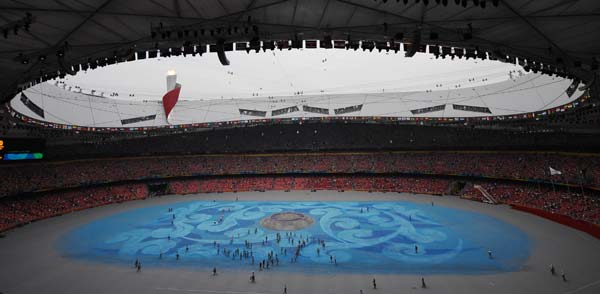 Photo: Countdown to closing ceremony of Olympic Games