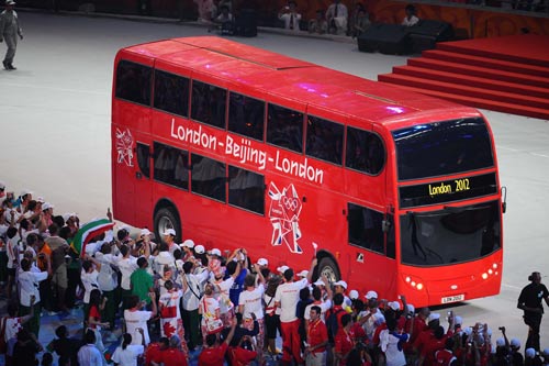 Photo: A London double decker bus