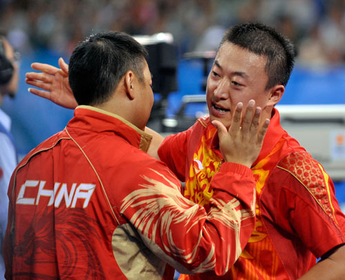 Tennis de table par équipe (H) – Encore d'or pour la Chine