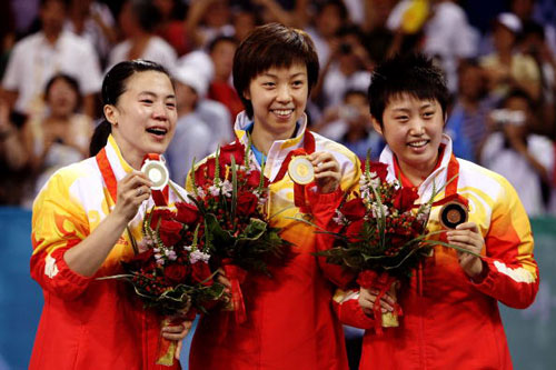 Tennis de table - simple (F) : trois médailles pour la Chine