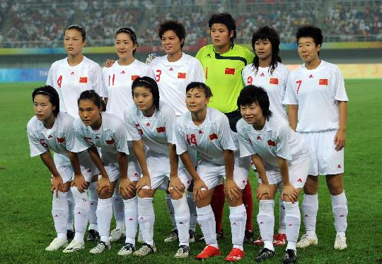 图文-[奥运会]中国女足2-1瑞典 中国女足首发阵容