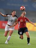 图文-[奥运会]女足挪威2-0美国 兰波内与维克火拼