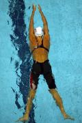 图文-奥运会10日男子游泳预赛 蛙泳选手前进