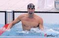 图文-菲尔普斯100米蝶泳夺第七金 还是很激动