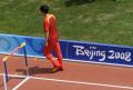 图文-刘翔因伤退出110米栏比赛 带伤亮相鸟巢