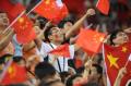 图文-[奥运]西班牙85-75中国男篮 为中国队加油呐喊