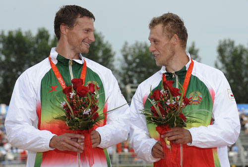 图文-男子双人皮艇500M决赛 白俄罗斯选手摘铜