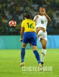 图文-女足决赛美国1-0巴西 美国队危险的动作