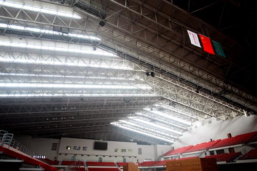 资料图片：中国农业大学体育馆--门框结构顶棚