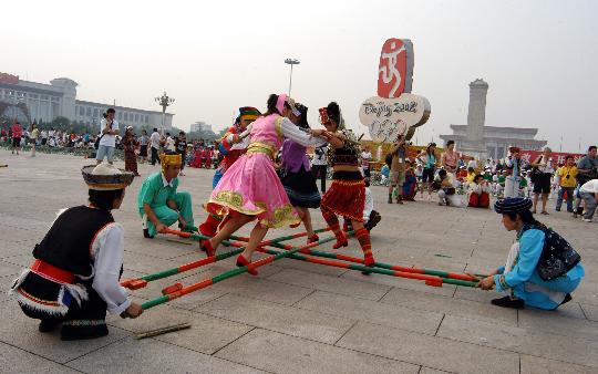 天安门广场传统表演