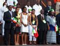 图文-赤道几内亚代表团举行升旗仪式 代表团成员