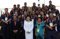 图文-马绍尔群岛奥运代表团升旗 陈至立参加仪式
