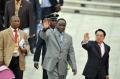 图文-各国举行升旗仪式 几内亚总理出席升旗仪式