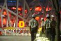 图文-北京奥运倒计时24小时 安保人员换岗