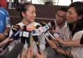图文-中国香港奥运代表团升旗仪式 帖亚娜接受采访