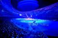 图文-北京奥运会圆满落下帷幕 “鸟巢”化身蓝色