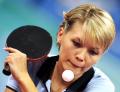 图文-乒乓球女单预赛 乌克兰运动员在比赛中