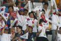 图文-各国啦啦队成看台风景 韩国啦啦队着装整齐