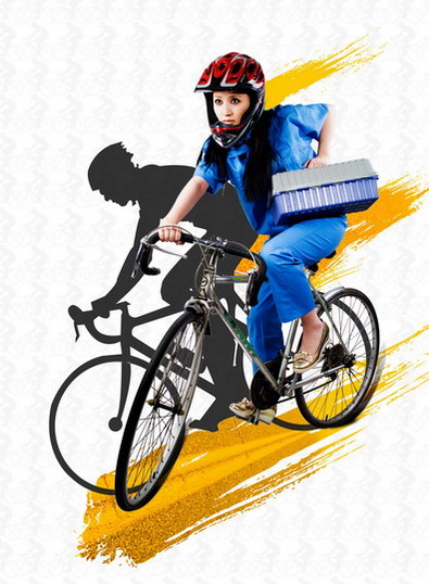 图文-张萌奥运主题写真 自行车女郎