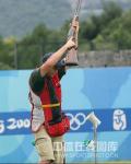 图文-08奥运会射击比赛集锦 是庆祝不是投降