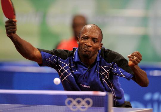 图文-奥运会乒乓球经典瞬间回顾 黑人选手不多见 