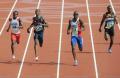 图文-奥运会男子400米预赛 各国选手终点冲刺