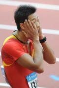 图文-刘翔出战110米栏预赛 中国选手观看成绩