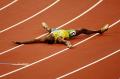图文-[奥运]田径男子200米决赛 享受胜利激情