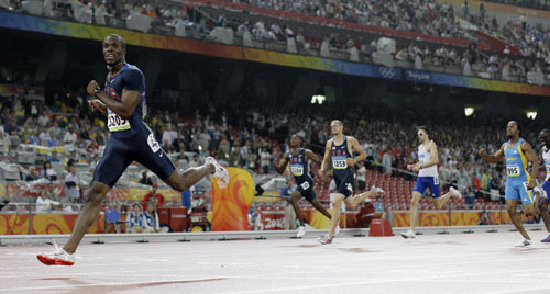 图文-田径男子400米决赛 差距如此之大