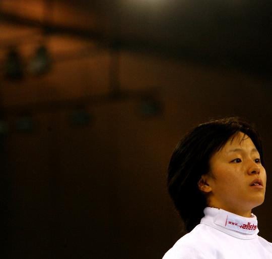 图文-奥运女子现代五项开赛 韩国选手尹哲珑