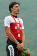 图文-自行车男子个人赛瑞士选手夺金 此时已冷静